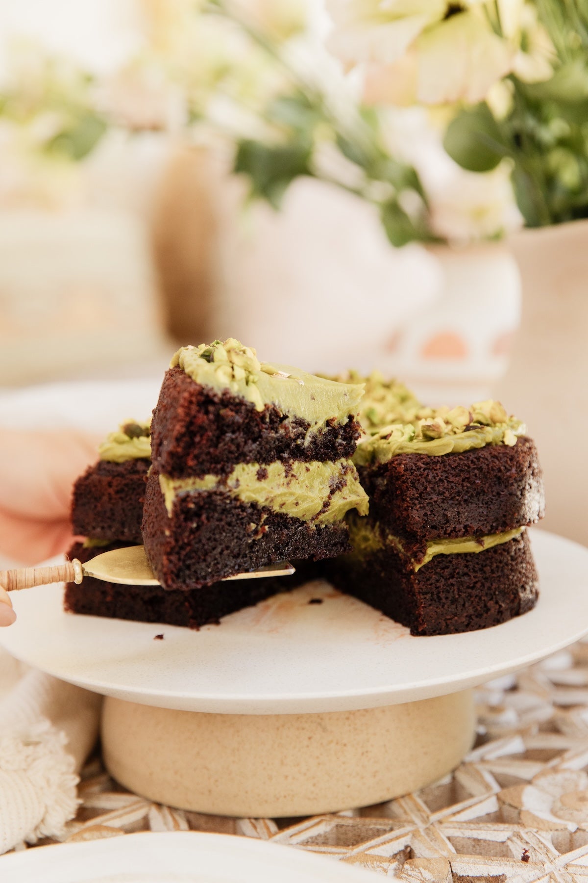 Torta corazón Choco Pistacho