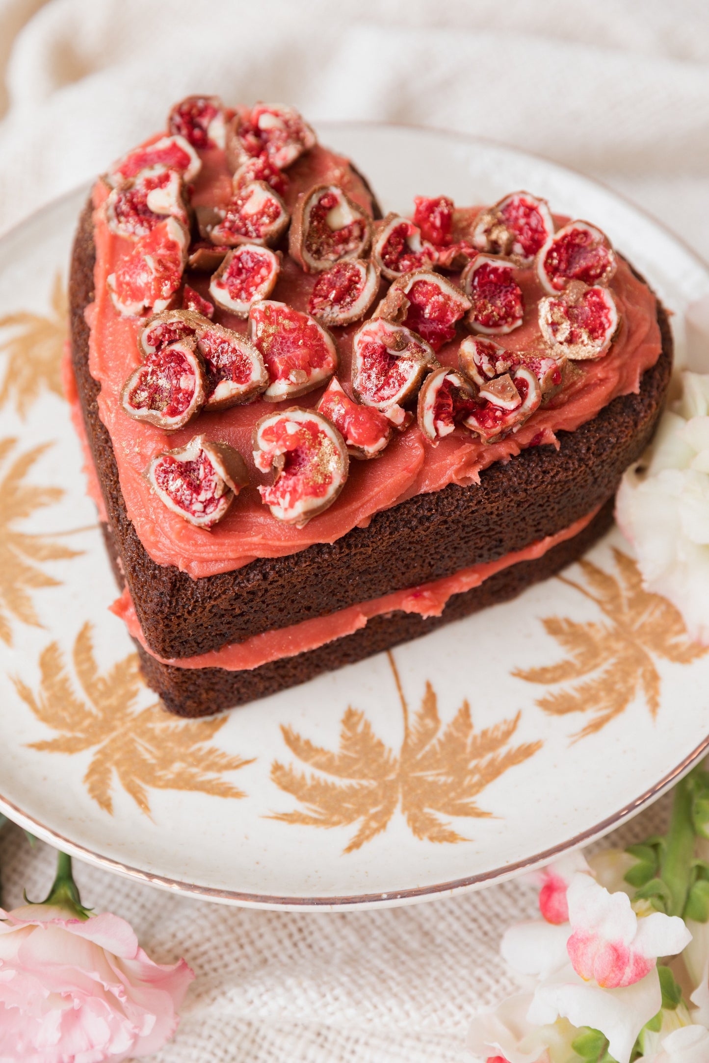 Torta corazón Choco Frambuesa