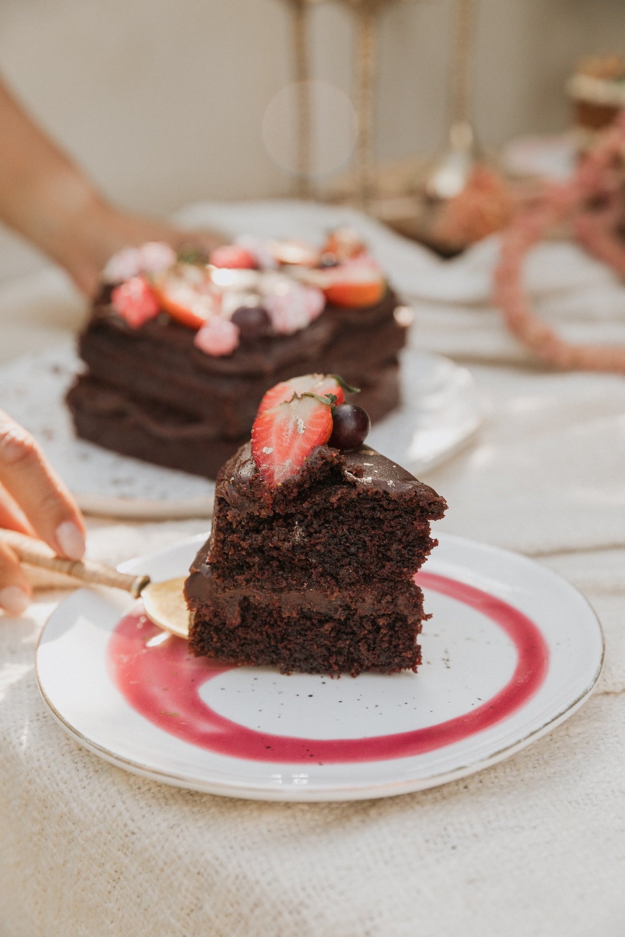 Torta de Chocolate en Corazón