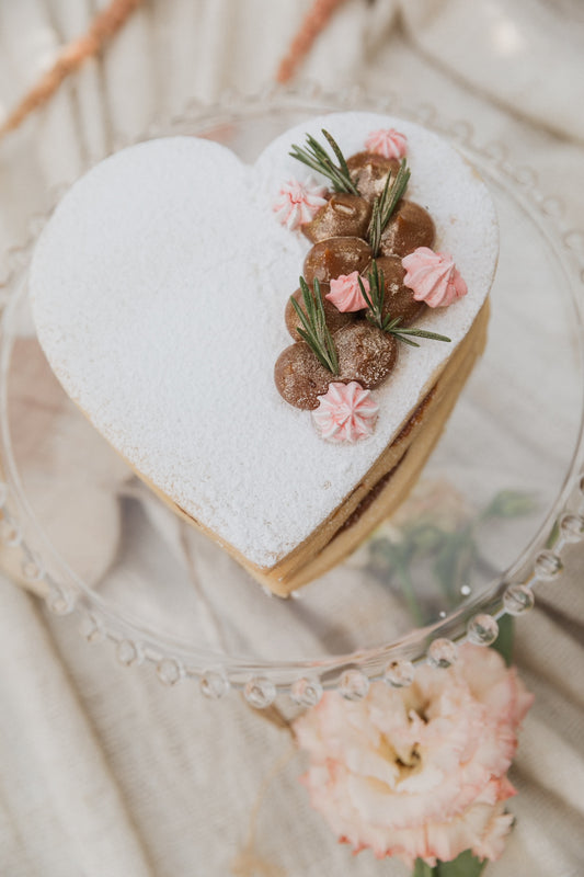 Torta de Alfajor en Corazón